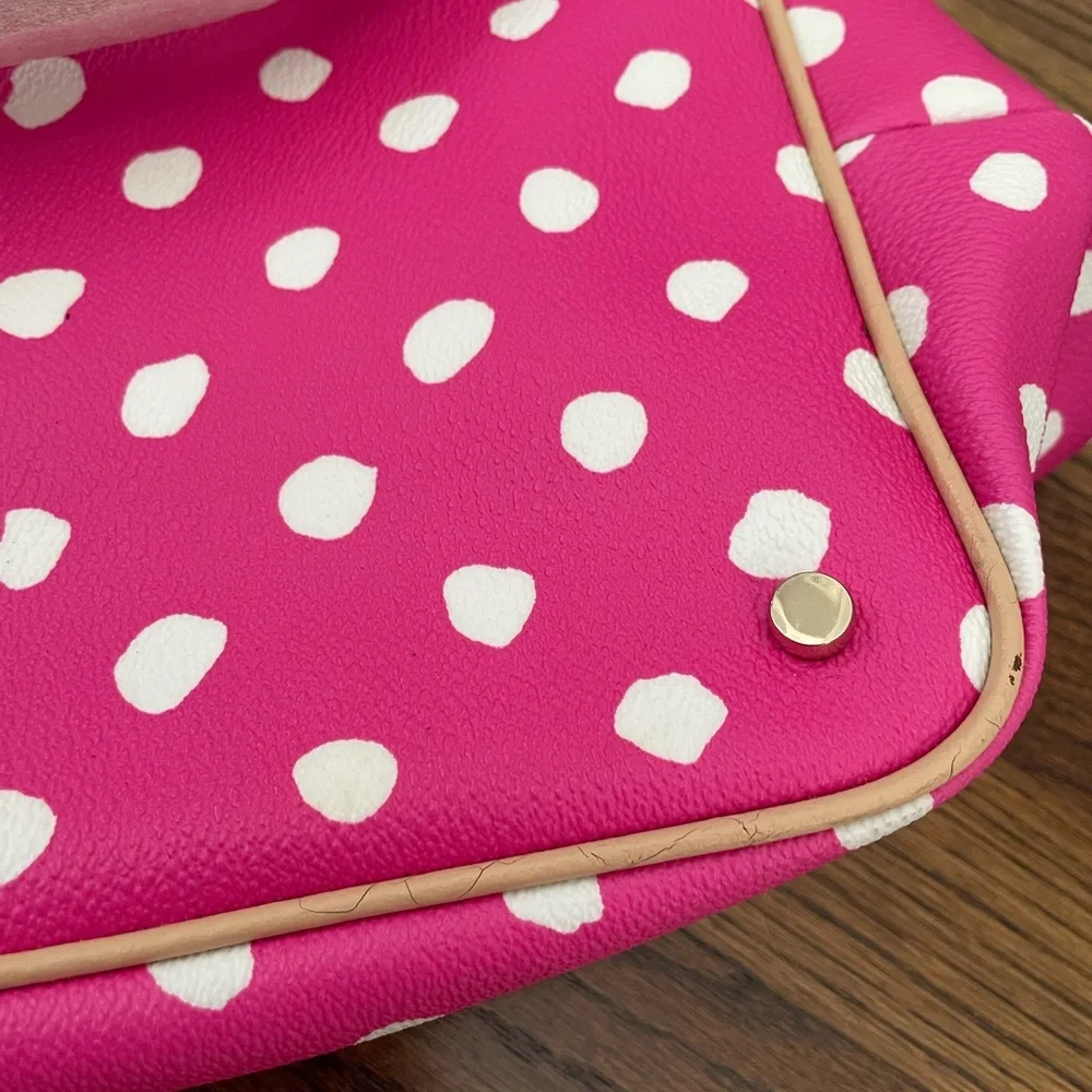 Kate Spade New York Bondi Road Harmony Baby Bag in Pink and Cream Dots